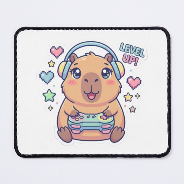 Item preview, Cute Gamer Capybara- Funny Gaming Animal Design for Casual and Cozy Gamers designed and sold by CozyDesignsCo.