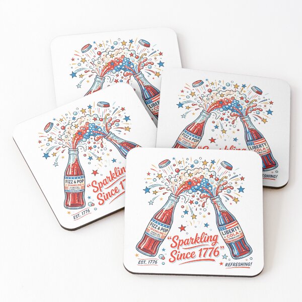 Item preview, Sparkling Since 1776 Vintage Patriotic Soda 4th of July designed and sold by MoonwoodStudio.