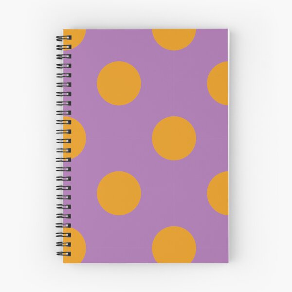 Item preview, HAPPY FLOWERS ORANGE AND PURPLE 7. POLKA DOTS designed and sold by isamartindesign.