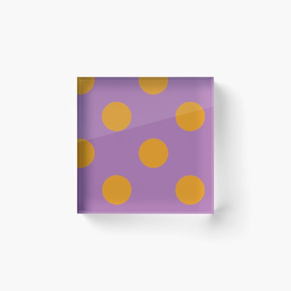 Item preview, HAPPY FLOWERS ORANGE AND PURPLE 7. POLKA DOTS designed and sold by isamartindesign.