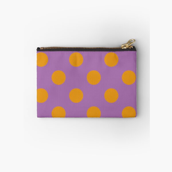 Item preview, HAPPY FLOWERS ORANGE AND PURPLE 7. POLKA DOTS designed and sold by isamartindesign.