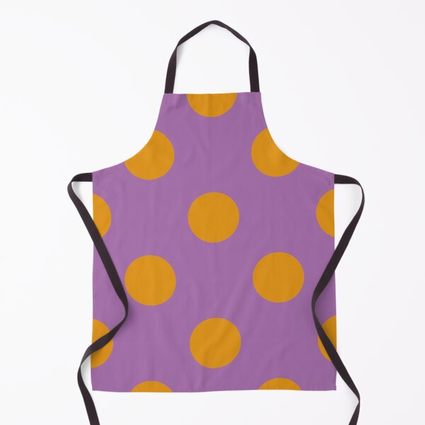 Item preview, HAPPY FLOWERS ORANGE AND PURPLE 7. POLKA DOTS designed and sold by isamartindesign.