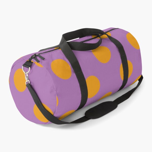 Item preview, HAPPY FLOWERS ORANGE AND PURPLE 7. POLKA DOTS designed and sold by isamartindesign.