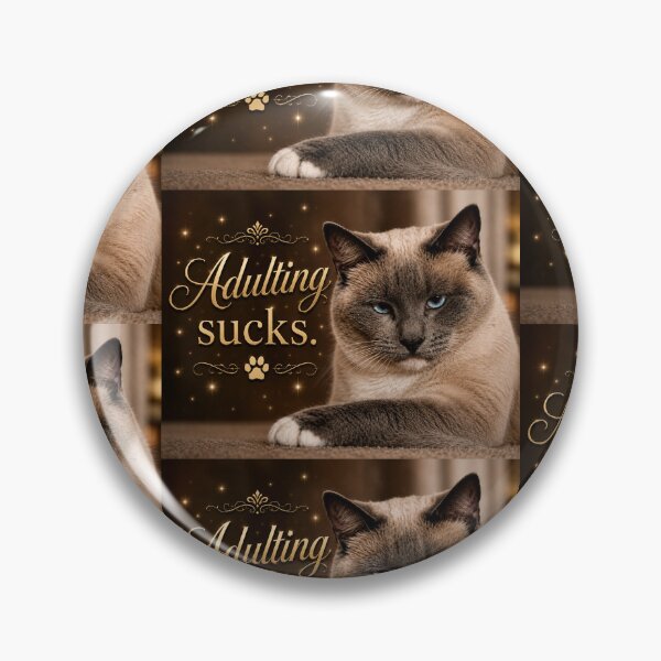 Item preview, Adulting Sucks | Funny Grumpy Cat Meme Aesthetic designed and sold by Kimberly Palmer.