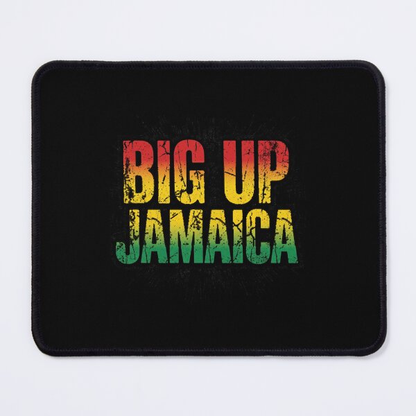 Item preview, Bold Rasta Big Up Jamaica Reggae Quote designed and sold by DuckOddity.