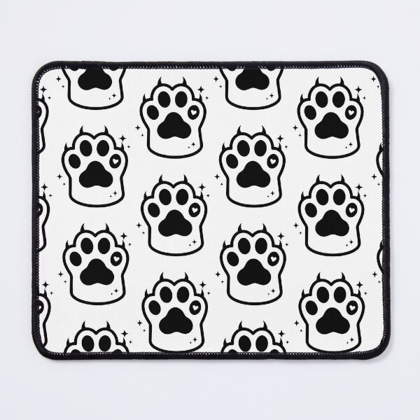 Item preview, Rainbow Kawaii Cat Paw Black designed and sold by CuteKats.