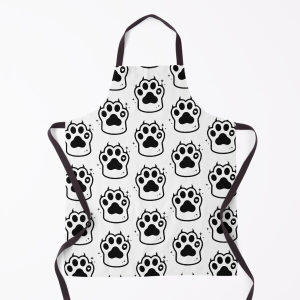 Item preview, Rainbow Kawaii Cat Paw Black designed and sold by CuteKats.