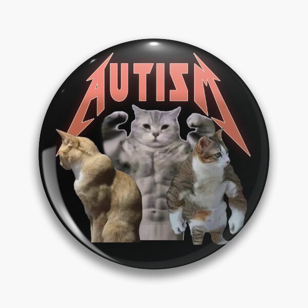 Item preview, Buff Cats Autism Meme designed and sold by Fecal-Fashion.