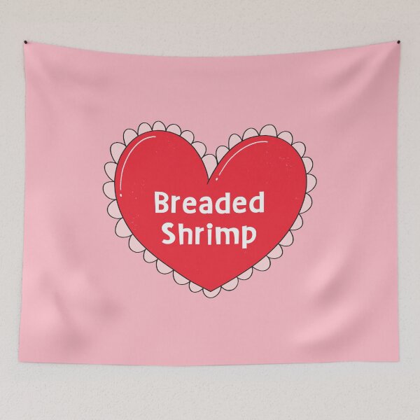 Item preview, My One True Love, Breaded Shrimp Valentine designed and sold by yellowflowerhut.