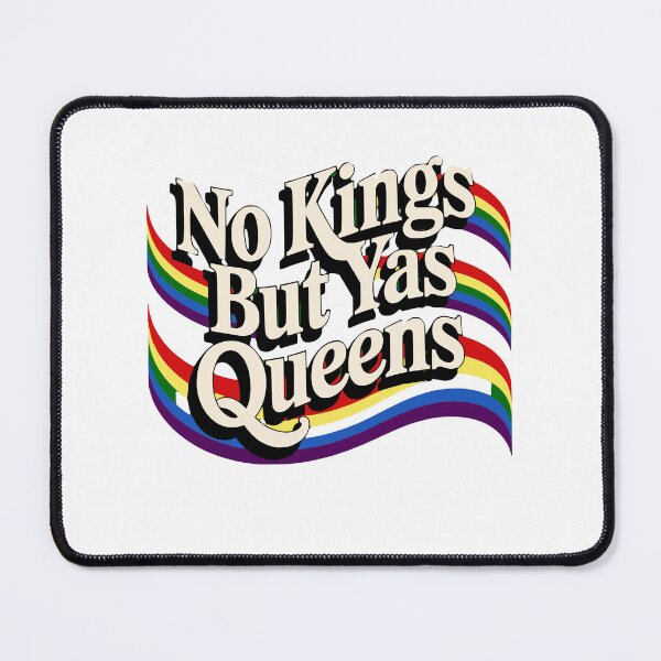Item preview, No Kings But Yas Queens Rainbow Pride LGBTQ designed and sold by StuckOnTees.