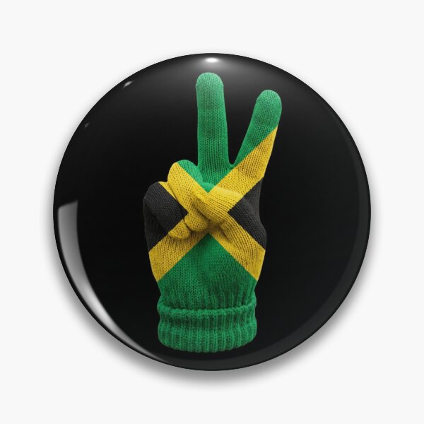 Item preview, Jamaican Flag Peace Hand Sign One Love designed and sold by DuckOddity.