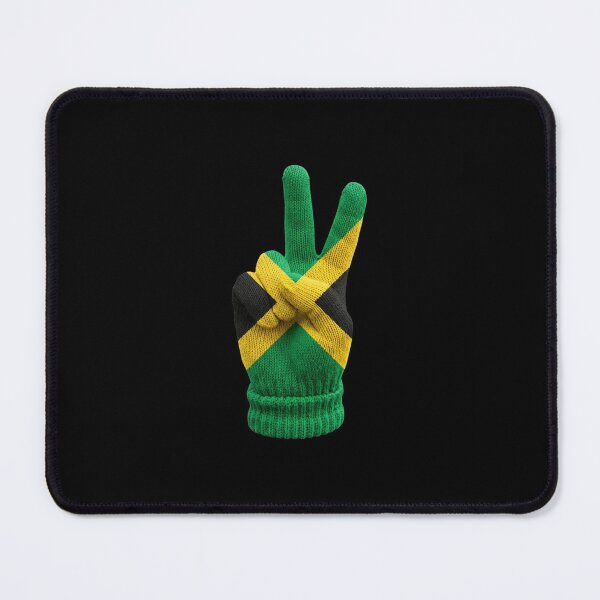 Item preview, Jamaican Flag Peace Hand Sign One Love designed and sold by DuckOddity.