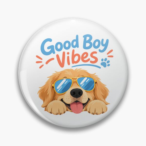 Item preview, Good Boy Vibes Golden Retriever Sunglasses designed and sold by bosamji.