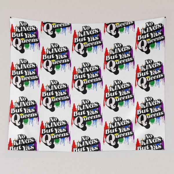 Item preview, No Kings But Yas Queens Rainbow Drip Pride designed and sold by StuckOnTees.