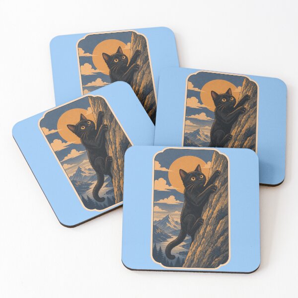 Item preview, Black Cat Holding On designed and sold by logicfun.