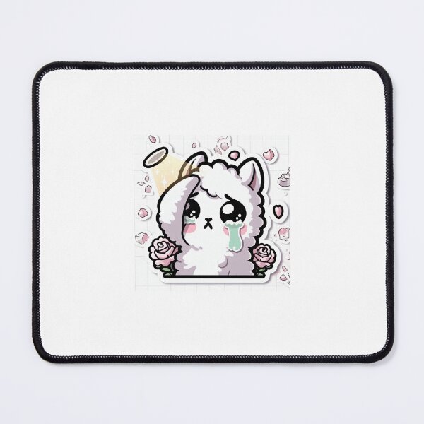Item preview, Kawaii Dramatic Llama Sticker designed and sold by PastelPawsArt.