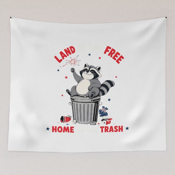Item preview, Funny Patriotic Trash Panda Land Of The Free Home Of The Trash designed and sold by chattsuede.