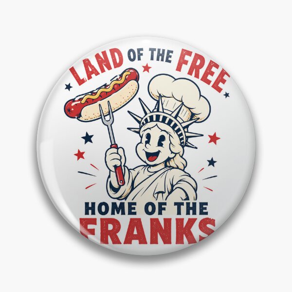 Item preview, Home Of The Franks BBQ Funny Retro 4th Of July designed and sold by chattsuede.