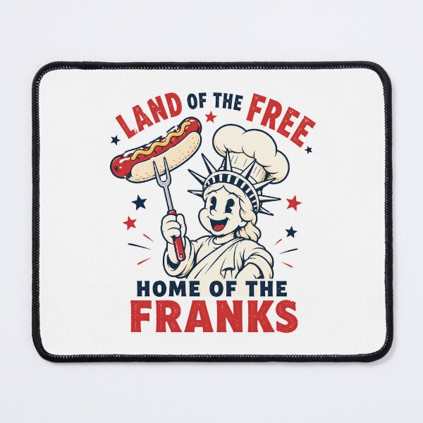 Item preview, Home Of The Franks BBQ Funny Retro 4th Of July designed and sold by chattsuede.
