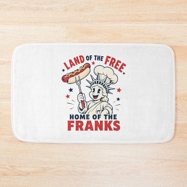 Item preview, Home Of The Franks BBQ Funny Retro 4th Of July designed and sold by chattsuede.