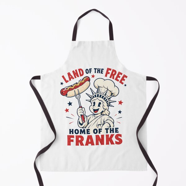 Item preview, Home Of The Franks BBQ Funny Retro 4th Of July designed and sold by chattsuede.