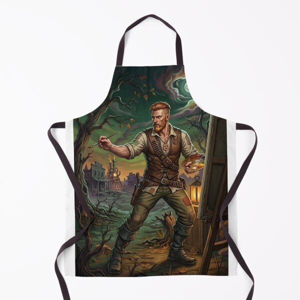 Item preview, Painter of the Dark Wild West, Steampunk Fantasy, Cowboy designed and sold by Curiosiart.