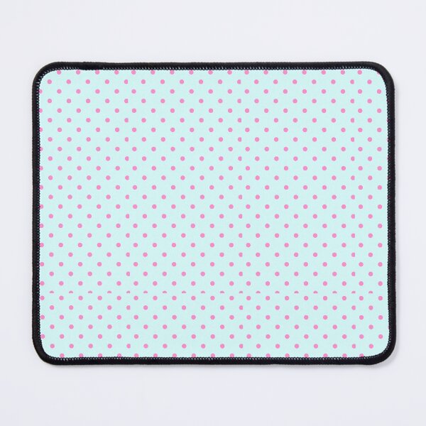Item preview, Pink Polka Dots on Pastel Blue Pattern designed and sold by LuckyStarShop7.