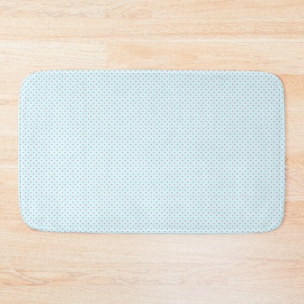 Item preview, Pink Polka Dots on Pastel Blue Pattern designed and sold by LuckyStarShop7.