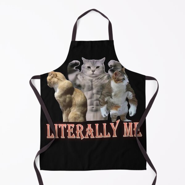 Item preview, Buff Cats Meme Literally Me designed and sold by Fecal-Fashion.