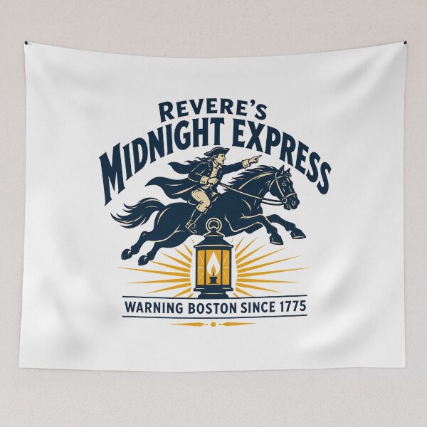 Item preview, Paul Revere Midnight Express Historical Boston Parody designed and sold by chattsuede.