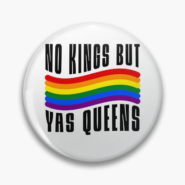 Item preview, No Kings But Yas Queens Rainbow Pride Slogan designed and sold by StuckOnTees.