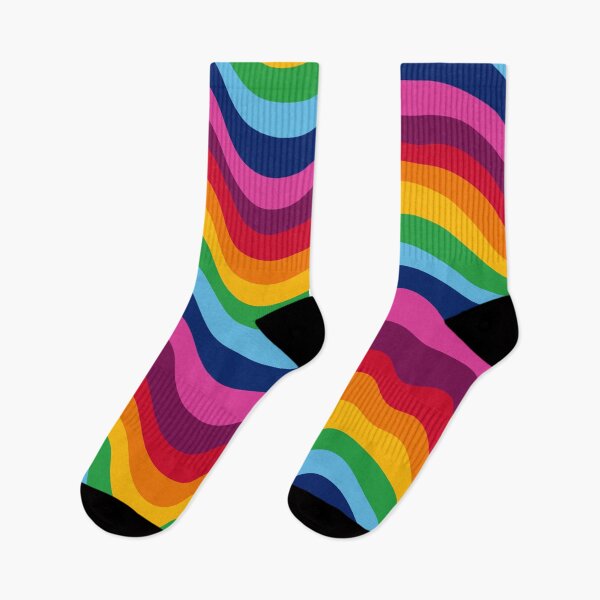 Item preview, Groovy Rainbow Wavy Pattern Retro designed and sold by YggOutfitters.