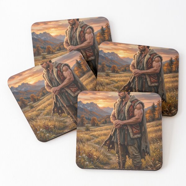 Item preview, Nomadic Warrior of the Sunset Epic Fantasy Art designed and sold by Curiosiart.