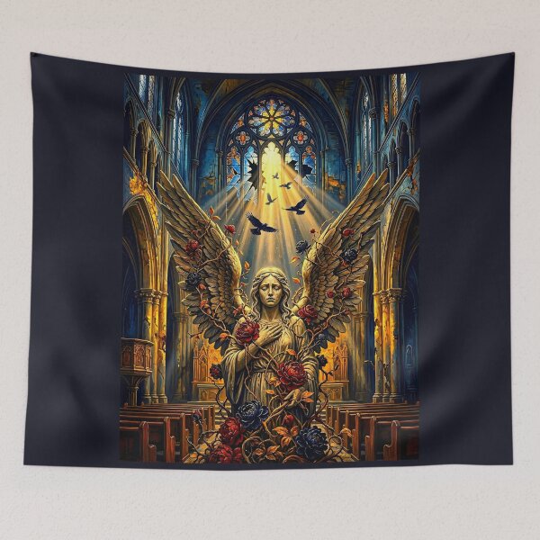 Item preview, Epic Dark Fantasy &amp; Gothic Cathedral Wall Art (3:4) designed and sold by Cyber-ART-Studio.