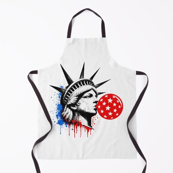 Item preview, Statue Of Liberty Blowing Bubblegum Grunge Patriotic Pop designed and sold by chattsuede.