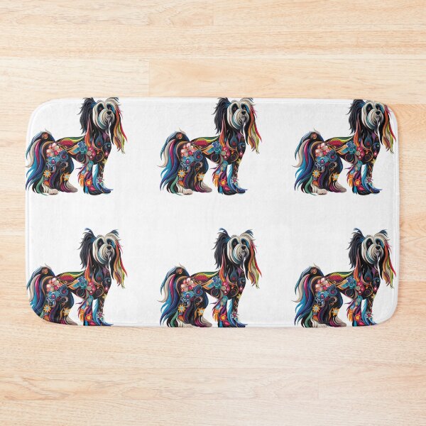 Item preview, Colorful Chinese crested puppy dog designed and sold by MendaciousMina.