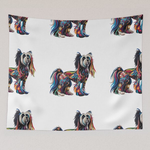 Item preview, Colorful Chinese crested puppy dog designed and sold by MendaciousMina.