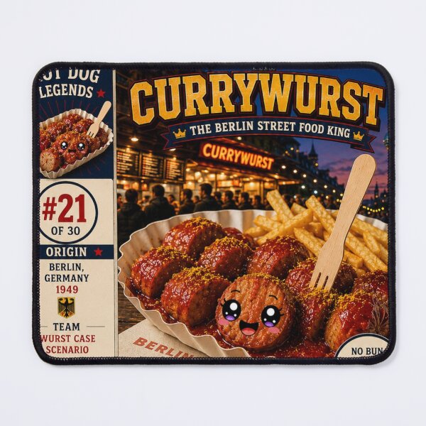 Item preview, Hotdog Heros Currywurst  designed and sold by 1mooreroy.