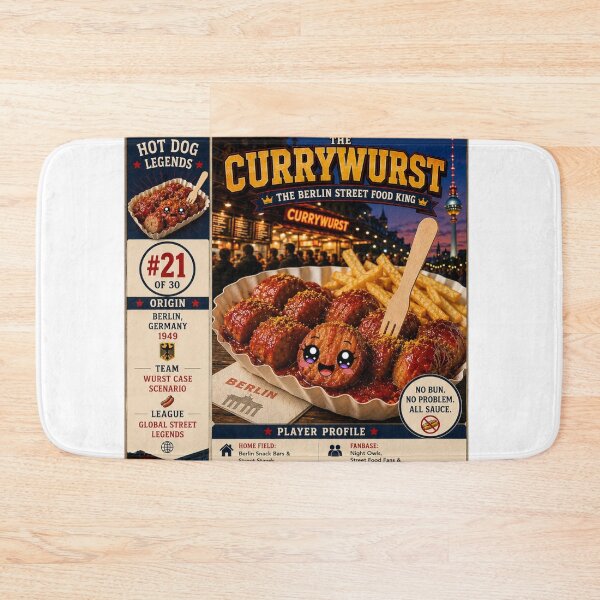 Item preview, Hotdog Heros Currywurst  designed and sold by 1mooreroy.