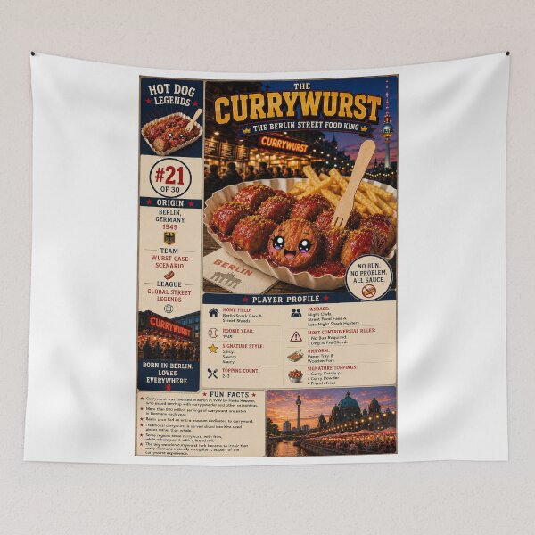 Item preview, Hotdog Heros Currywurst  designed and sold by 1mooreroy.