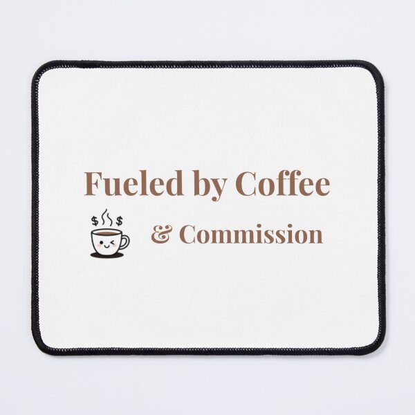 Item preview, Fueled By Coffee And Commission Funny Realtor Gift For Agent designed and sold by Heart Of Texas Co.