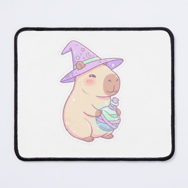 Item preview, Cute Witch Capybara - Kawaii Magical Animal Witchcore Illustration Gift designed and sold by CozyDesignsCo.
