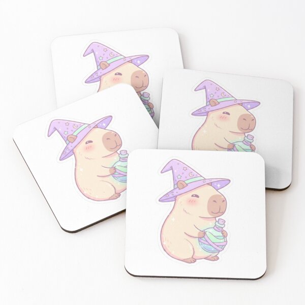 Item preview, Cute Witch Capybara - Kawaii Magical Animal Witchcore Illustration Gift designed and sold by CozyDesignsCo.