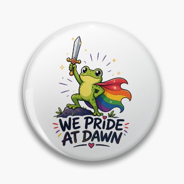 Item preview, We Pride At Dawn Frog Rainbow Cape Sword Warrior designed and sold by StuckOnTees.