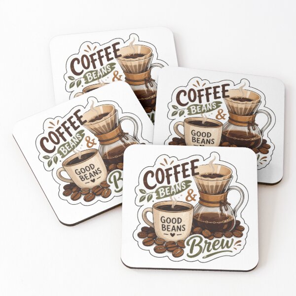 Item preview, Coffee Beans and Brew Pour Over Coffee Barista Art designed and sold by Sepia soul.