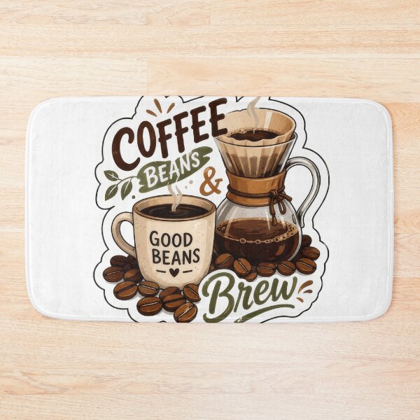 Item preview, Coffee Beans and Brew Pour Over Coffee Barista Art designed and sold by Sepia soul.