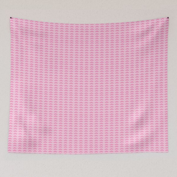 Item preview, Pink Mustache Pattern designed and sold by LuckyStarShop7.