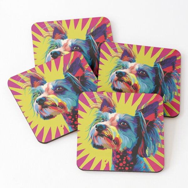 Item preview, Pop art Chinese crested puppy dog designed and sold by MendaciousMina.