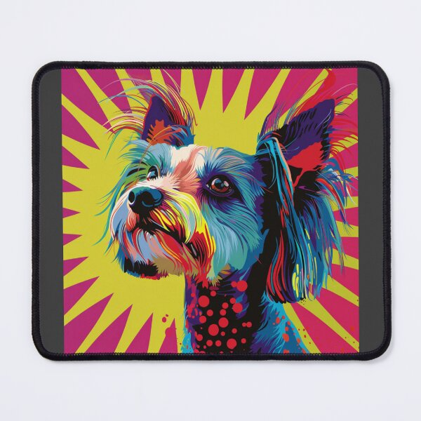 Item preview, Pop art Chinese crested puppy dog designed and sold by MendaciousMina.
