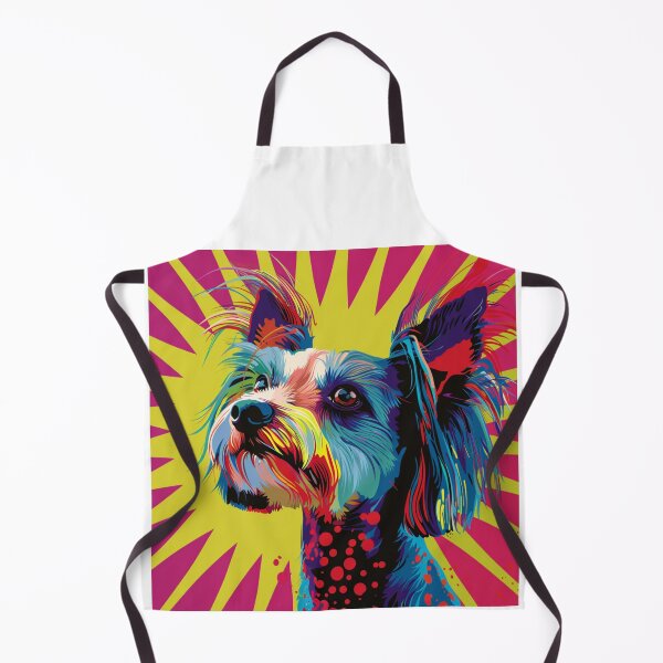 Item preview, Pop art Chinese crested puppy dog designed and sold by MendaciousMina.